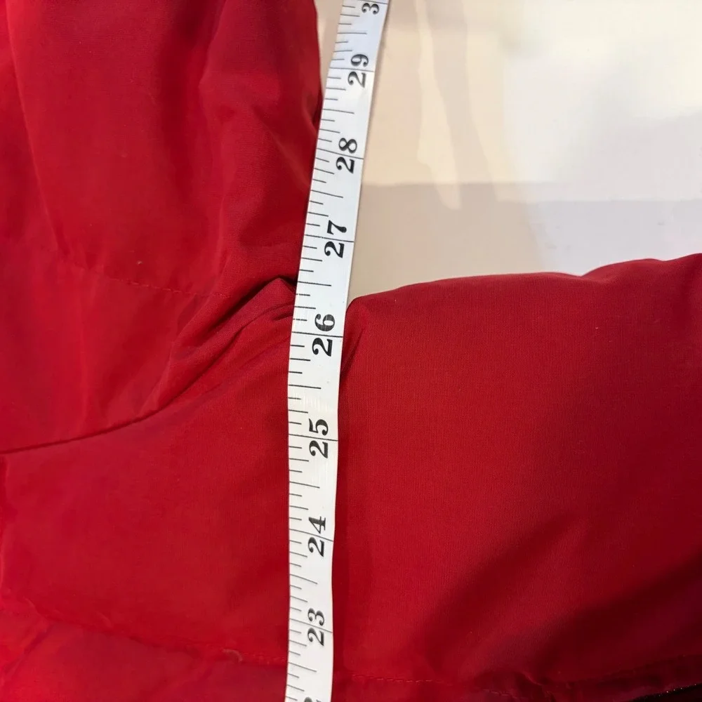 Eddie Bauer VTG Red Puffer Goose Down‎ Jacket Hooded Outdoor Outfitters Size XXL
